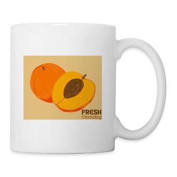 Apricot Duo Hand-Drawn Sketch - Coffee/Tea Mug - white - Right