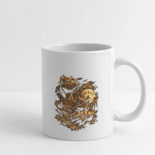 Pit Bull Howling Moon Fantasy Forest Tee - Coffee/Tea Mug