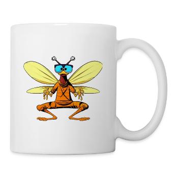 Fly Yogi - Coffee/Tea Mug - white - Right