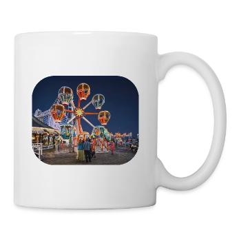 Wildwood NJ – Balloon Race Ride at Night - Coffee/Tea Mug - white - Right