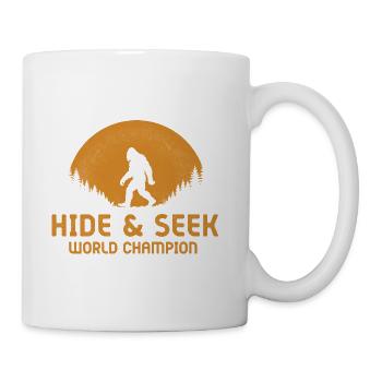 Hide and Seek World Champion Bigfoot Sasquatch - Coffee/Tea Mug - white - Right