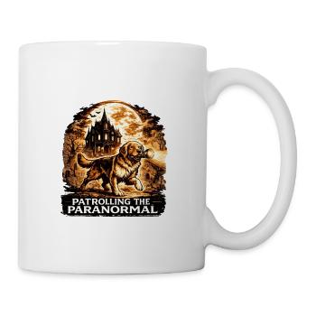 Patrolling The Paranormal Golden Retriever Shirt - Coffee/Tea Mug - white - Right