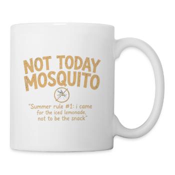 Not Today Mosquito Summer Tee - Coffee/Tea Mug - white - Right