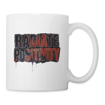 Radiate Positivity Graffiti - Coffee/Tea Mug - white - Right