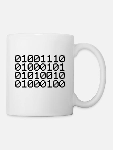 BINARY NERD - Coffee/Tea Mug - white