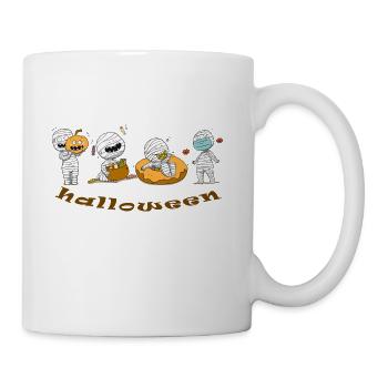 mummy halloween - Coffee/Tea Mug - white - Right