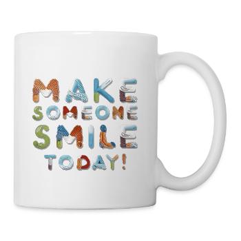 Make Someone Smile Today! - Coffee/Tea Mug - white - Right
