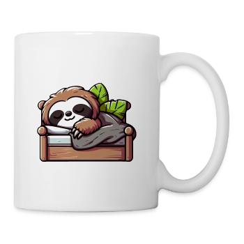 Relaxed Sloth - Comfy Cozy Nap Time - Coffee/Tea Mug - white - Right