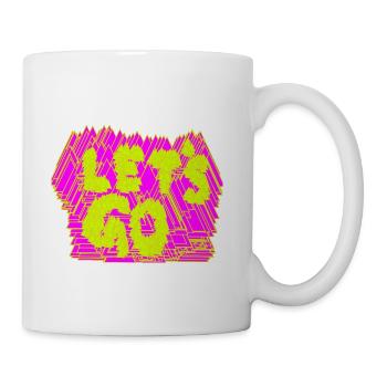 Neon Glitch Burst - Coffee/Tea Mug - white - Right