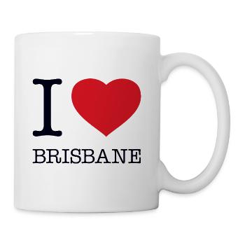 I love Brisbane - Coffee/Tea Mug - white - Right