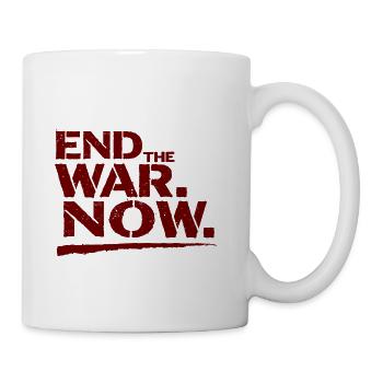 End The War Now Statement for Peace - Coffee/Tea Mug - white - Right
