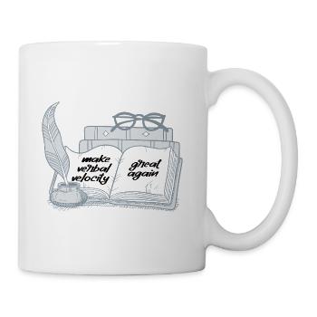 Poetry Slam Verbal Velocity Slam Poetry - Coffee/Tea Mug - white - Right