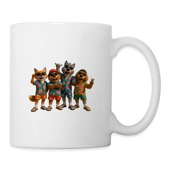 Wooligans Tourist Mode – Socks and Sandals Squad - Coffee/Tea Mug - white - Right