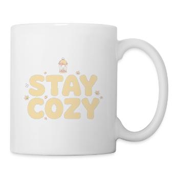 Stay Cozy Lantern Autumn - Coffee/Tea Mug - white - Right