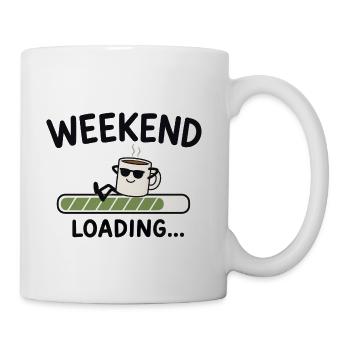 Weekend Loading Coffee Cartoon - Coffee/Tea Mug - white - Right