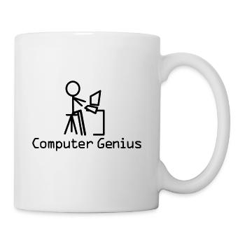 Génie de l’informatique - Tasse - blanc - Droite