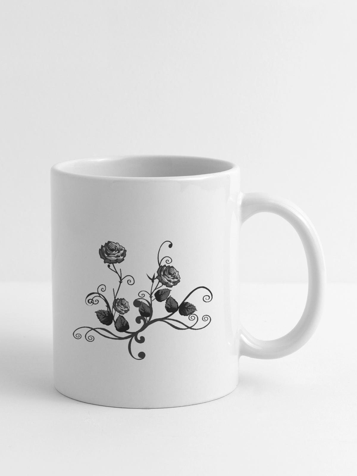 rose picture - Coffee/Tea Mug - white - Right