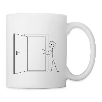 welcome my heart is open - Coffee/Tea Mug - white - Right