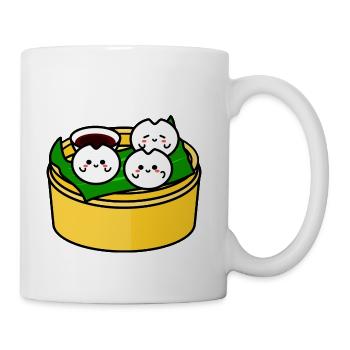 Cute Dim Sum Illustration - Coffee/Tea Mug - white - Right