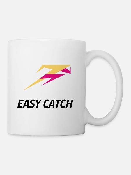 Im Not An Easy Catch Running 70s - Coffee/Tea Mug - white