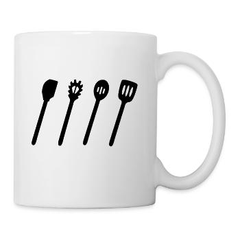 Cooking Spoon Set - Coffee/Tea Mug - white - Right