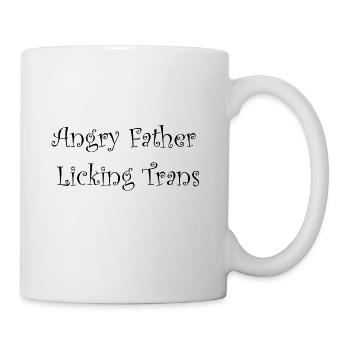 Angry Father Licking Trans - Coffee/Tea Mug - white - Right