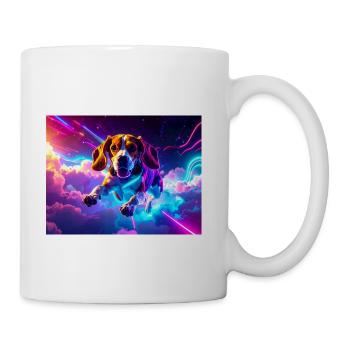 Cyberpunk Beagle - Coffee/Tea Mug - white - Right