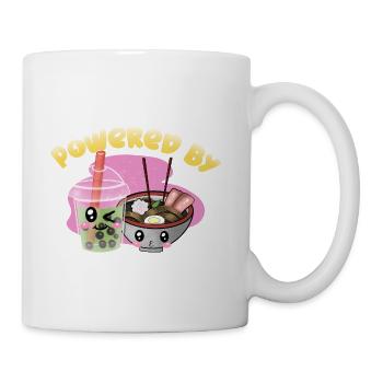 Powered by Ramen and Bubble Tea - Coffee/Tea Mug - white - Right