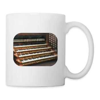 Organ Keyboard - Coffee/Tea Mug - white - Right