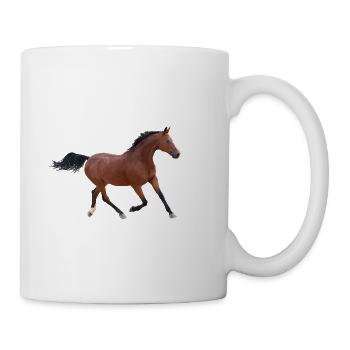 Chestnut Runner in Motion - Coffee/Tea Mug - white - Right