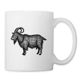 Midnight Nebula Goat - Coffee/Tea Mug - white - Right