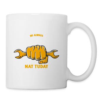 Rugged Fist and Wrench - Coffee/Tea Mug - white - Right