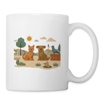 Sunny Yard Companions - Coffee/Tea Mug - white - Right
