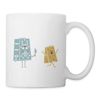 Funny Cheese Design People Who Love Cheeses Chef - Coffee/Tea Mug - white - Right