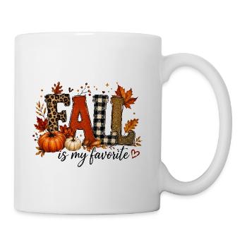 Cozy Fall Is My Favorite Graphic T-Shirt / Hoodie  - Coffee/Tea Mug - white - Right