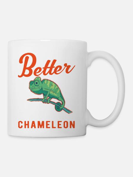 Life Is Better With A Chameleon - Coffee/Tea Mug - white