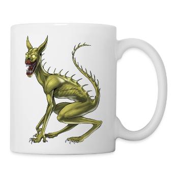 Chupacabra Cryptid Creature - Coffee/Tea Mug - white - Right