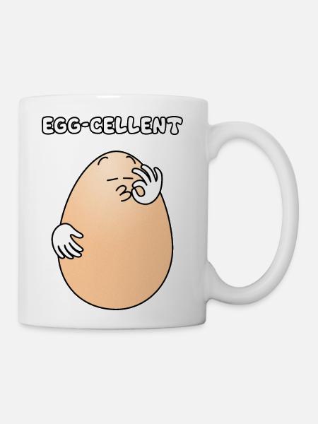 An egg-cellent day - Coffee/Tea Mug - white