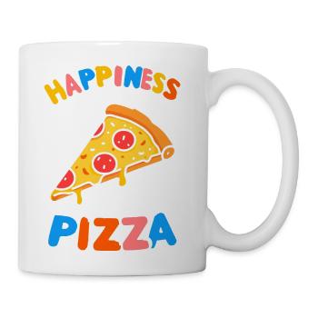 Happiness is a Slice of Pizza - Coffee/Tea Mug - white - Right