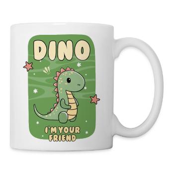 Dino – Your Cute Prehistoric Friend! - Coffee/Tea Mug - white - Right