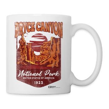 Bryce Canyon National Park Vintage Badge - Coffee/Tea Mug - white - Right