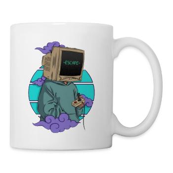 Escape Console Hoodie - Coffee/Tea Mug - white - Right