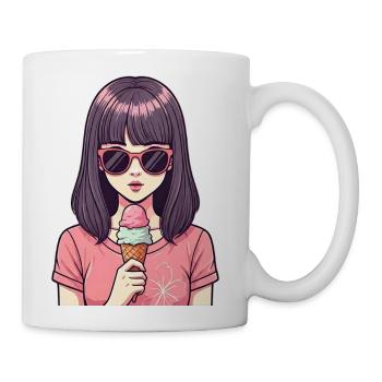 Pastel Ice Cream Chic - Coffee/Tea Mug - white - Right