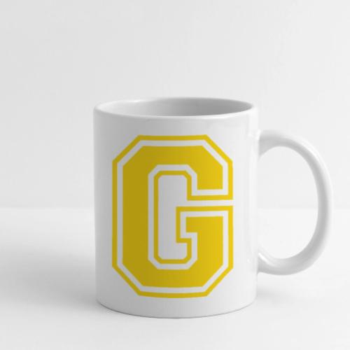 Letter G – Capital Athletic Alphabet Monogram - Coffee/Tea Mug