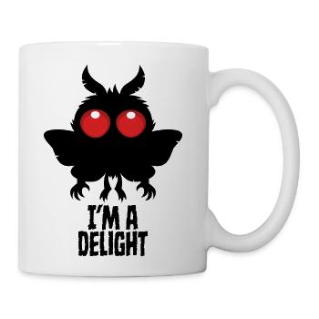 I'm A Delight Mothman Creepy Cute Cryptid - Coffee/Tea Mug - white - Right
