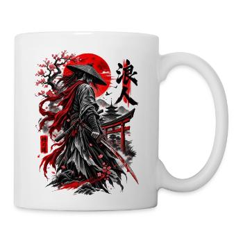 Ronin Under Red Sun - Coffee/Tea Mug - white - Right