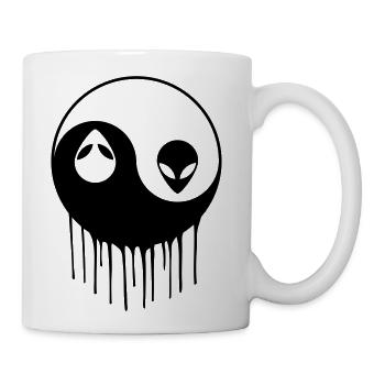 Alien Yin Yang - Coffee/Tea Mug - white - Right