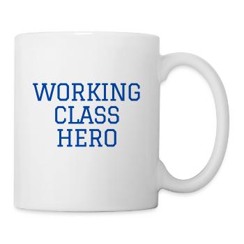 WORKING CLASS HERO - Blue Blue Collar - Coffee/Tea Mug - white - Right
