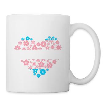 Trans Heart - Coffee/Tea Mug - white - Right