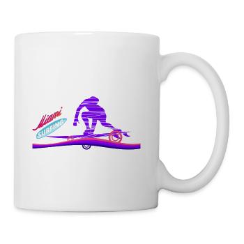 Miami surf - Coffee/Tea Mug - white - Right